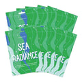 FACETORY K Beauty Face Mask Skin Care - SEA THE RADIANCE PLUMPING Sheet Mask with Peptides & Seaweed Extract | Hydrates, Firms, Rejuvenates (10 Pack)