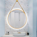JSLJDM 500X500 mm Illuminated Backlit LED Bathroom Mirror, Wall Mounted by JSLJDM