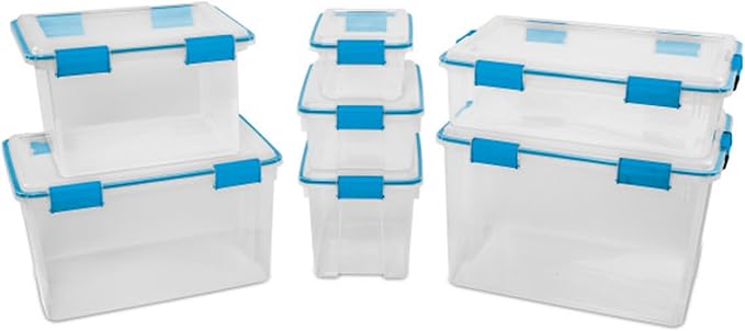 Sterilite 4 Pack Gasket Box, Weather-Resistant Storage Bins - Image 9