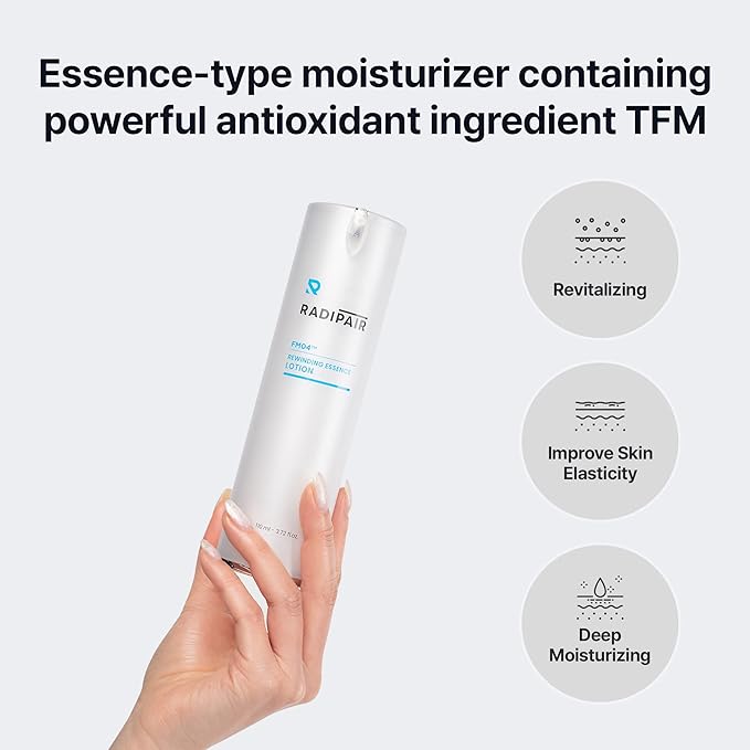 FM04 Rewinding Essence Lotion – Korean Anti-Aging Moisturizer for Firming & Tightening | 3.72 fl oz with Patented TFM