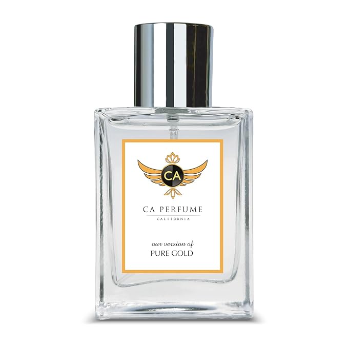 CA Perfume Impression of Pure Gold for Women Floral Fruity Fragrance Long Lasting Perfumes for Women Eau De Parfum 1.7 Fl Oz 50ml