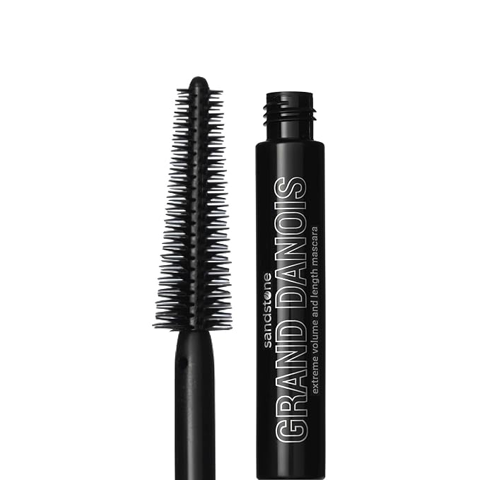 Sandstone Scandinavia Hypoallergenic Mascara Sensitive Eyes - Smudge-Proof, Sweatproof, Lengthening - Maximum Volume and Length - Vegan and Non Toxic