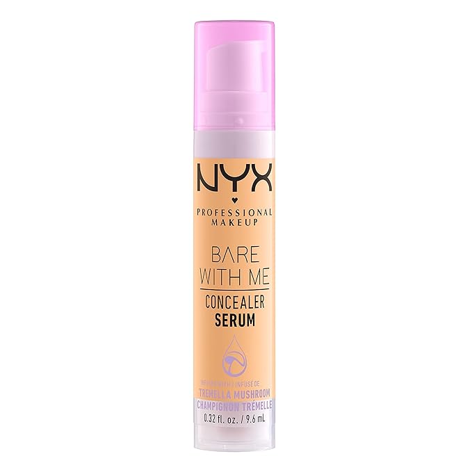 NYX PROFESSIONAL MAKEUP Bare With Me Concealer Serum, Concealer Makeup For Up To 24Hr Hydration - Golden