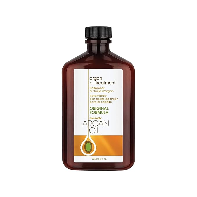 One 'N Only Argan Oil Hair Treatment - Lightweight & Hydrating Hair Oil for Natural, Wigs & Extensions - Shine Enhancing, Heat Protectant & Frizz Control (8 oz)