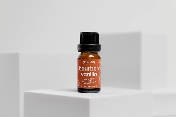 CANDECraftCo Premium Fragrance Oil – Diffuser Oils Fragrances Scented for Home, Candle Soap Making Supplies, Aromatherapy Blends for House (0.34 Fl Oz) (2-Pack, Bourbon Vanilla)