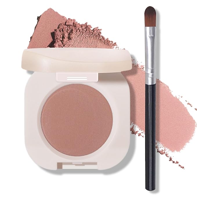 Rose Pink Matte Eyeshadow, Ultra Fine Lightweight Powder, Multiuse Blendable Makeup, High Pigment, Daily Warm Tone Eyeshadow (03 Mist Rose)
