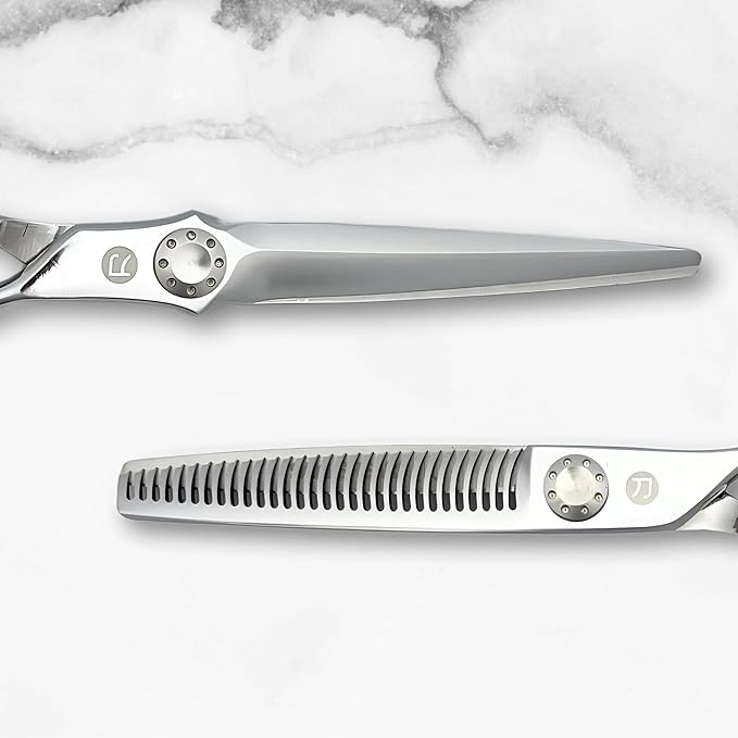 Saki Shears 6" Set of Professional Hair Cutting Scissors for Professionals - Hand Finished for the Ultimate Sharp and Long Lasting Edge - Great for Wet or Dry Haircutting