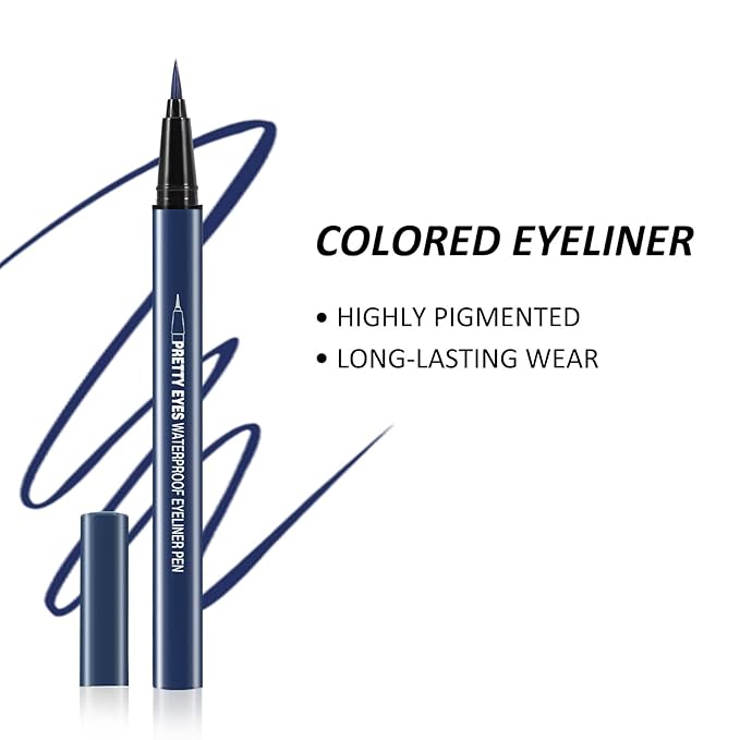 Boobeen Liquid Eyeliner Pen, Matte Eye Liner with Precision Tip, Long Lasting Eyeliner Pencil for Bold Eye Makeup, Glides on Smoothly