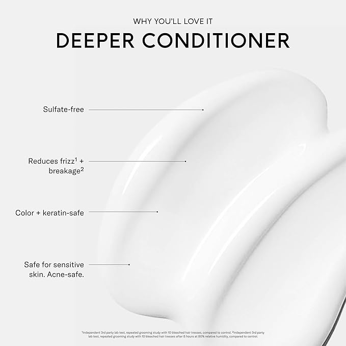 SEEN Deeper Conditioner - Scented - Non-Comedogenic & Sulfate-Free Hair Conditioner- Dermatologist-Developed - Safe for Sensitive & Acne Prone Skin