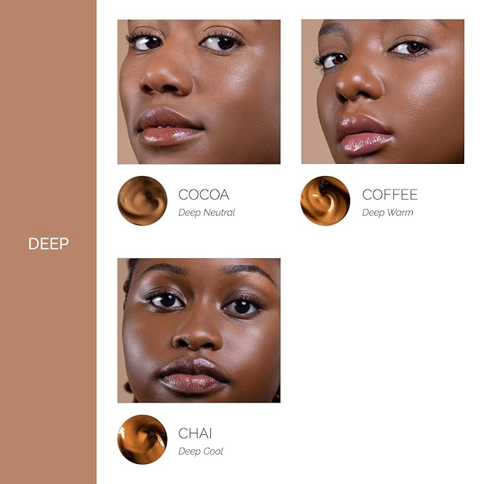 OFIR Skin Satin Medium Coverage Foundation | Buildable, Non-Creasing Finish | Vegan, Cruelty-Free, Paraben-Free Makeup | Blue Light Protection | 1 FL OZ (Truffle - Very Deep Cool)