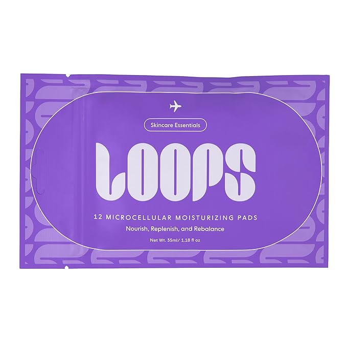 LOOPS MicroCellular Moisturizer Korean Skincare - Nourish, Replenish, and Rebalance - Collagen Boosting, Restoring, Moisturizing Skin Care - Pre-soaked Veocell Embo Pad - Anti-Aging Face Moisturizer