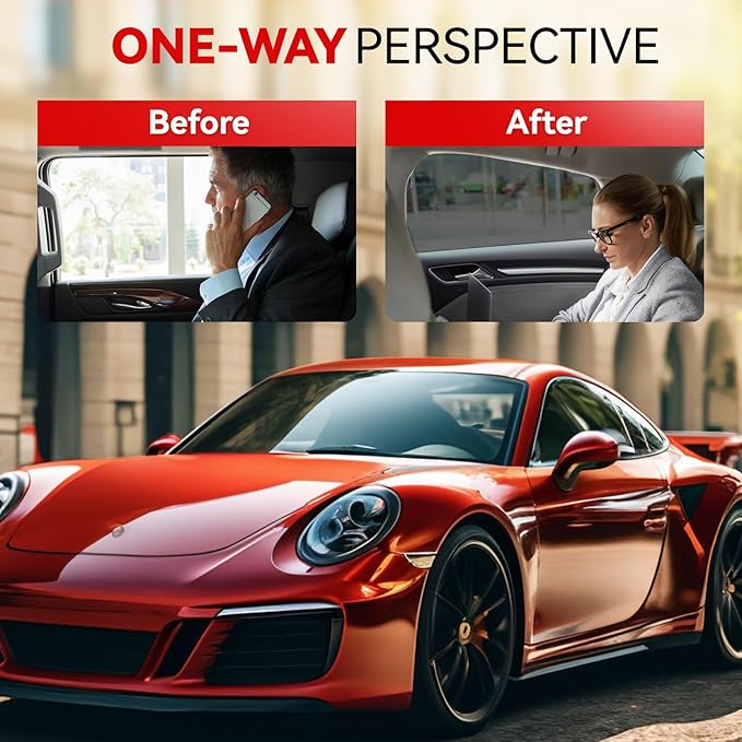 35% Window Tint Car with 35 Percent VLT 20 in x 20 Ft Privacy Ceramic Window Tint for Car Blocks UV IR Rays, Heat & Glare - Scratch Resistance-Black
