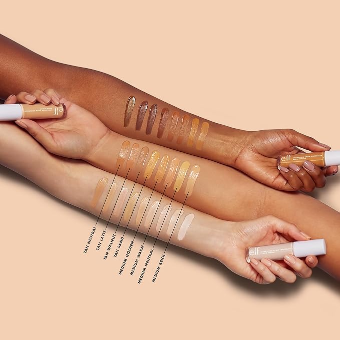 e.l.f. Hydrating Camo Concealer, Covers Blemishes & Under-Eye Circles, Full-Coverage & Delivers A Satin Finish, Vegan & Cruelty-Free, Tan Neutral