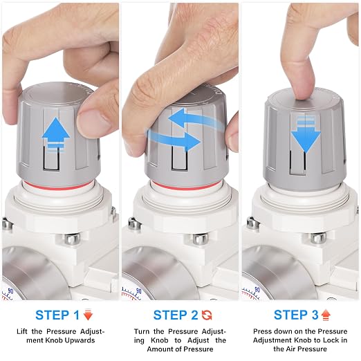 TAILONZ PNEUMATIC 0-150PSI 3/8 Inch NPT Particulate Filter+Coalescing Filter - Image 6