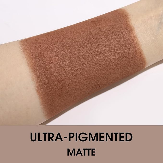 UCANBE Brown Single Eyeshadow Palette, Highly Pigmented Matte Eye Shadow Powder, Professional Long-Lasting Waterproof Makeup Palette