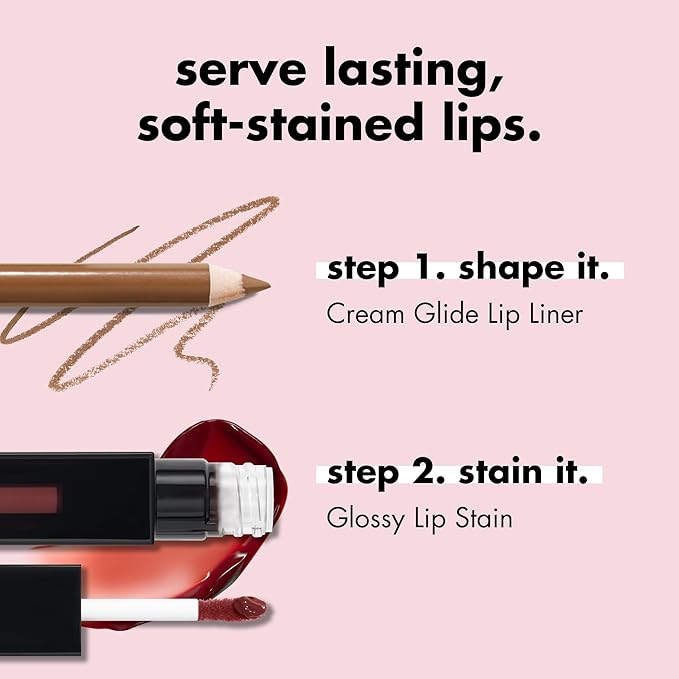 e.l.f. Glossy Lip Stain, Long-Lasting, Lightweight Lip Stain For A Sheer Pop Of Color & Subtle Gloss Finish, Vegan & Cruelty-Free, Cinnamon Dreamz