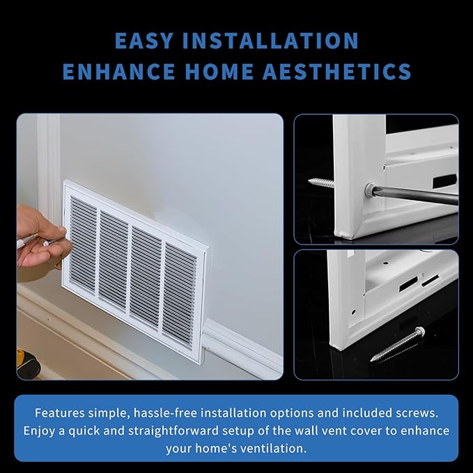 20x12 Return Air Grille, Return Air Vent Cover - Image 3
