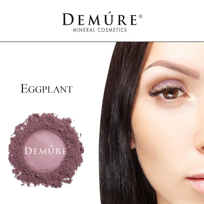 Demure Mineral Make Up (Eggplant) Eye Shadow, Matte Eyeshadow, Loose Powder, Eye Makeup, Professional Makeup