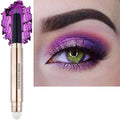 Purple Eyeshadow Stick Makeup, Long-Lasting Waterproof Eye Shadow Pencil, Hypoallergenic Smudge-Proof Glitter Primer Palette Shimmer Eyeliner, Easy to Blend Eye Make Up