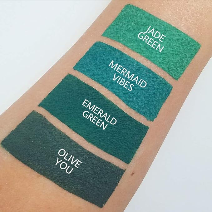 Aromi Teal Matte Liquid Lipstick - Turquoise, Blue Green Lip Color, Vegan and Cruelty-free Makeup, Waterproof, Long-lasting (Mermaid Vibes)