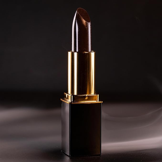 L’Paige LBK – BLACK Color-Changing Lipstick | Aloe Vera-Based, Long-Wear, Moisturizing | Transforms into a Deep Wine-Magenta Finish