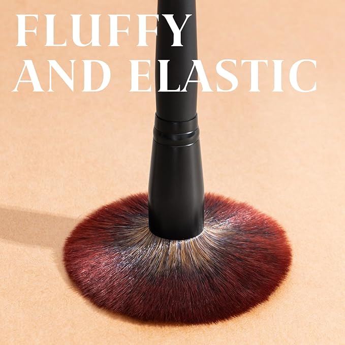 ZAMEL 26Pcs Black labeled Makeup Brushes Set Professional,Full Face ULTRA SOFT Hair Makeup Brush Set Contains large powder Foundation Ultimate Blending Make up Brush set Blush Concealers Eyeshadow