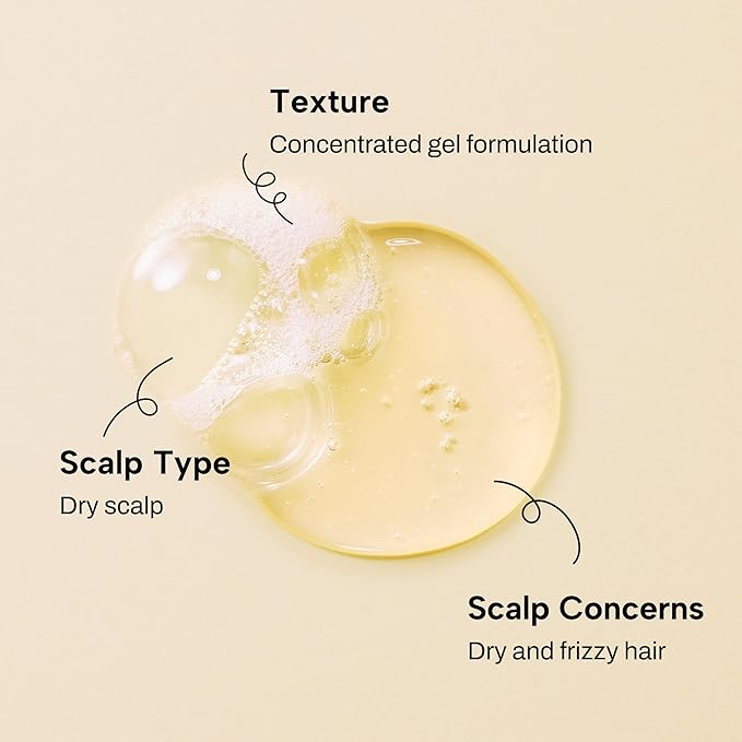 Whamisa Organic Seeds Shampoo for Dry Scalp, Fermented Postbiotic Formula for Refreshing Cleanse, Scalp Conditioning, Dandruff Care, Moisturizing, Hydrating (490ml)