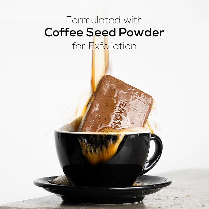 MARLOWE. No. 109 Coffee Bar Soap 7 oz, Body Scrub Soap for Men, Refreshing, Energizing & Exfoliating with Natural Extracts, Caffeine, Coffee Beans & Cocoa Butter, Fresh Brewed Scent