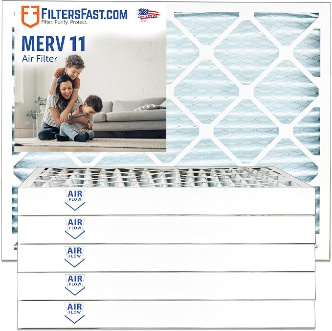 Filters Fast 20x24x2 Pleated Air Filter Merv 11, 2 inch AC Furnace Air Filters by FiltersFast
