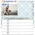 Filters Fast 14x17x2 Pleated Air Filter Merv 11, 2 inch AC Furnace Air Filters by FiltersFast