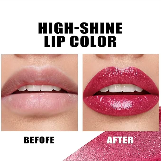 Purple Lipstick For Women Matte Nude Glitter Highly Pigmented Moisturizing Lip stick Hypoallergenic Waterproof Long Lasting Lipsticks Quick Makeup Lightweight Portable # 03