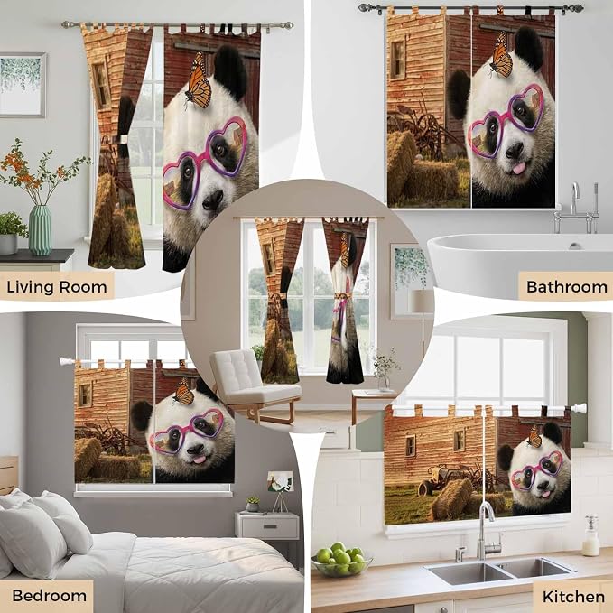Farm Panda Living Room Curtains 84 Inch Length, Window Curtains Tab Top - Image 7