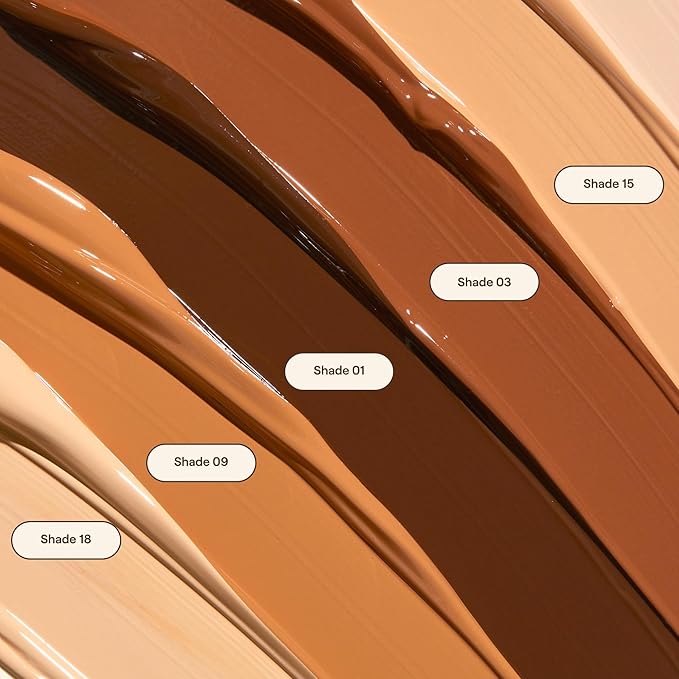 Live Tinted Hueskin Serum Concealer - Medium-to-Full Coverage Concealer with Niacinamide, & Hyaluronic Acid for Dark Circles, Fine Lines & Wrinkles, Buildable Long-Lasting Formula, 0.35 oz Shade 18