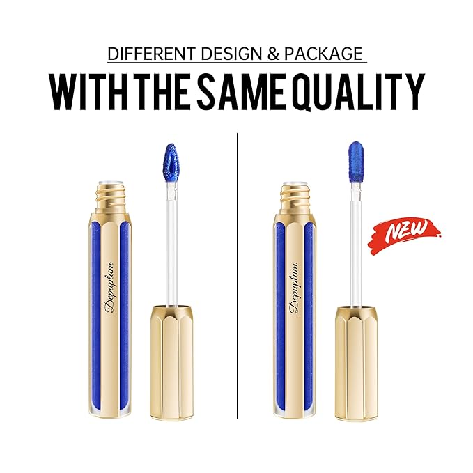 Chocolate Lipsticks for Women Metallic Lipstick Long Lasting Non Stick Cup Lip Gloss, Shimmer Lightweight Hydrating Full Coverage Lip Color, DP109 Candy