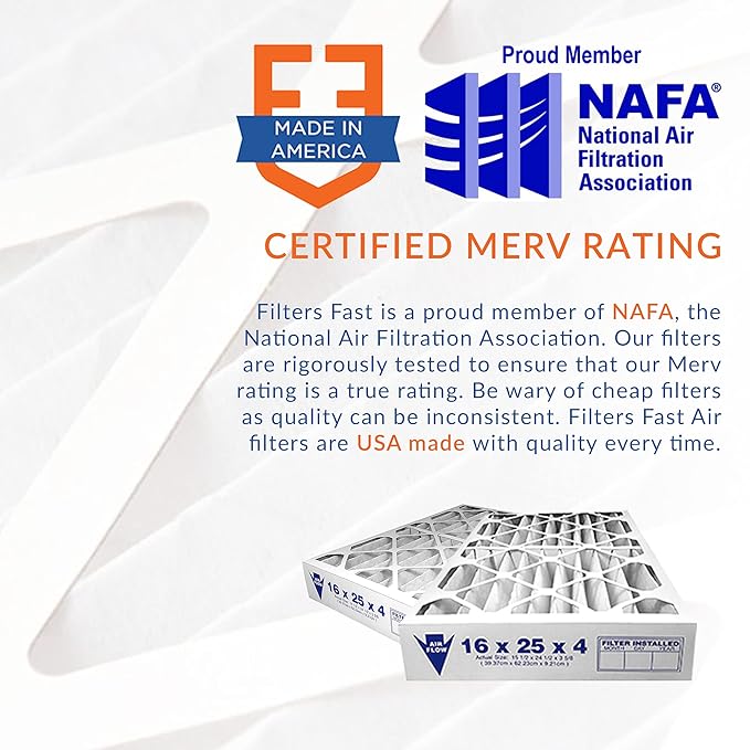Filters Fast 18x22x1 Air Filter Merv 13, Made in the USA, Actual Size: 17.75" x - Image 4