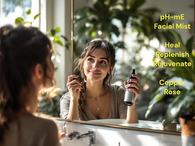 Hydrating Face Mist, Copper Rose, Pure, Natural, Organic Ingredients Helps your Skin Reduce Wrinkles, Fine Lines, Inflammation, Acne, for Clear Beautiful Skin (3.4oz)