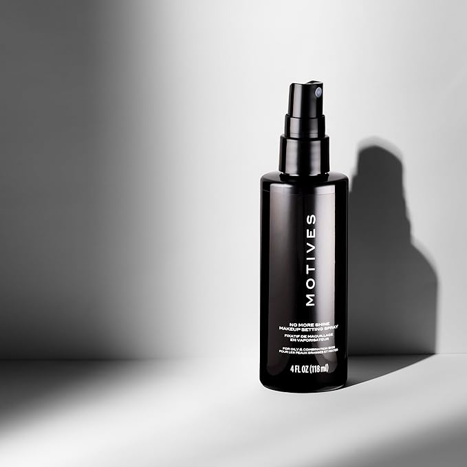Motives® No More Shine Makeup Setting Spray: Controls Surface Shine, Absorbs Excess Oil for a Matte Finish - Long-Lasting Makeup Hold. (4 fl. oz.)