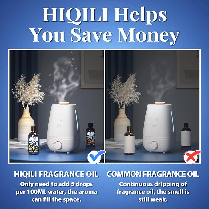 HIQILI Fallen Leaves Fragrance Oil 100ml for Diffuser Car Freshies, Clean Fresh Scent for Candle Making Soap Laundry 3.38 Fl Oz