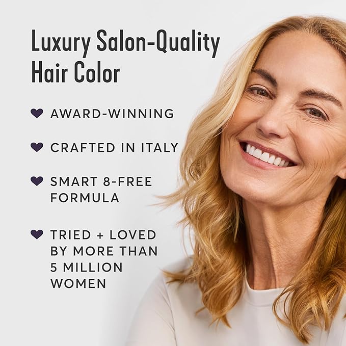 Madison Reed Radiant Hair Color Kit | 10NGV Light Golden Blonde (Amalfi Blonde) for 100% Gray Hair Coverage | Dimensional Salon-Quality Permanent Hair Dye | PPD-Free & Ammonia-Free | 2 Pack