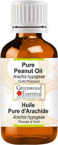 Greenwood Essential Pure Peanut Oil (Arachis hypogeae) Cold Pressed 10ml (0.33 oz)