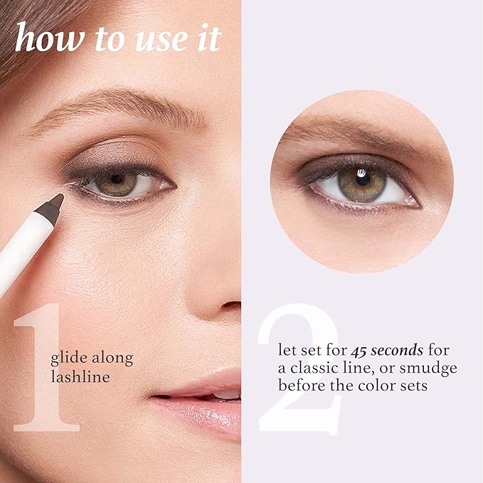 Julep When Pencil Met Gel Sharpenable Multi-Use Longwear Eyeliner Pencil - Rose Pink Shimmer - Transfer-Proof - High Performance Liner