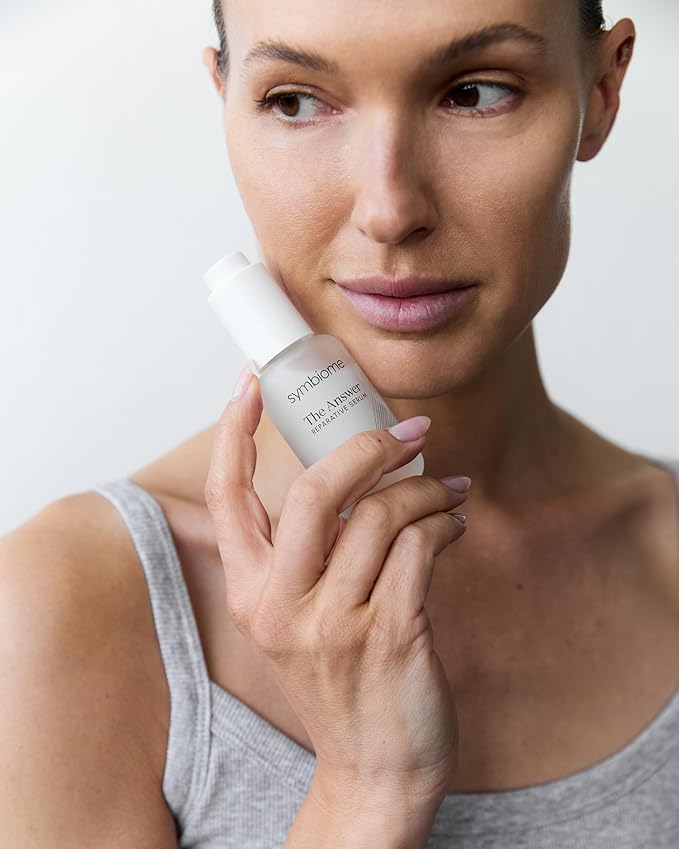 symbiome The Answer Reparative Face Serum, Collagen Enhancing Anti-Aging Serum, Stem Cell Media Blend Facial Serum, Hydrating Hyaluronic Acid Serum for Face, 30 mL