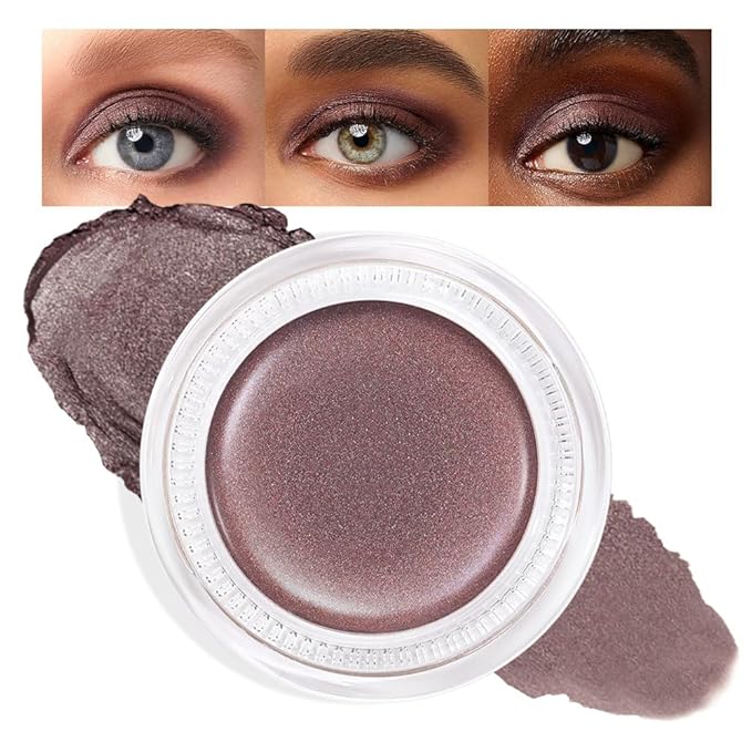 Cream Glitter Taupe Shimmer Metallic Eyeshadow Palette Makeup, Natural Single Mini Instant Holographic Eyeshadow For Women, Sombras Crema Para Ojos, Talc, Paraben & Cruelty Free, R04