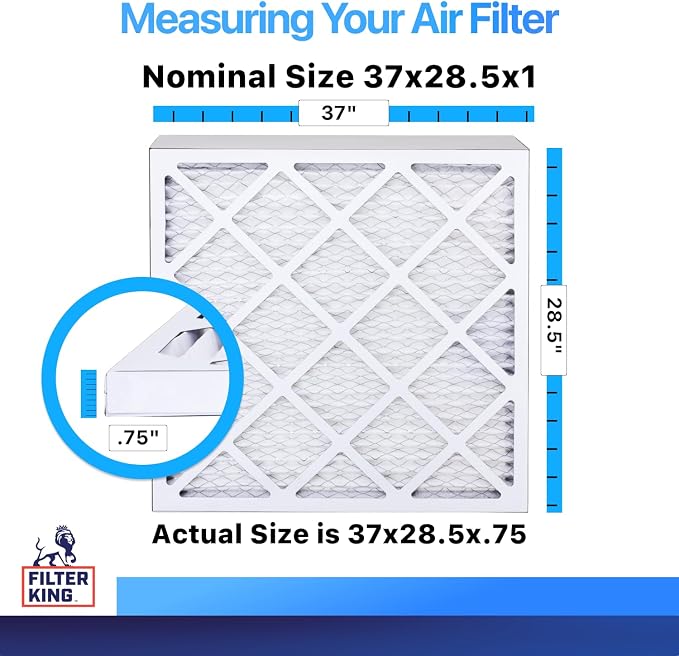 Filter King 37x28.5x1 Air Filter | 4-PACK | MERV 8 HVAC Pleated A/C Furnace - Image 2
