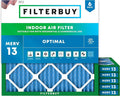 Filterbuy 11.25x11.25x1 Air Filter MERV 13 Optimal Smoke & Allergy Defense by Filterbuy