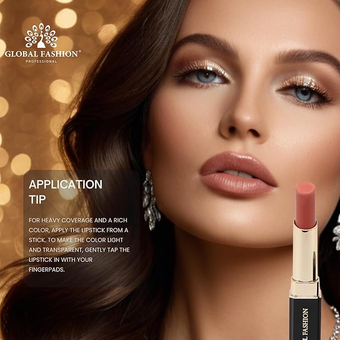 Global Fashion Silk Smooth Matte Lipstick – Long-Lasting, Luxurious Color, Rich Hydration, Lightweight Formula, Lightweight Matte Lip Color for Women, Available in Multiple Shades (117, 0.12 oz)