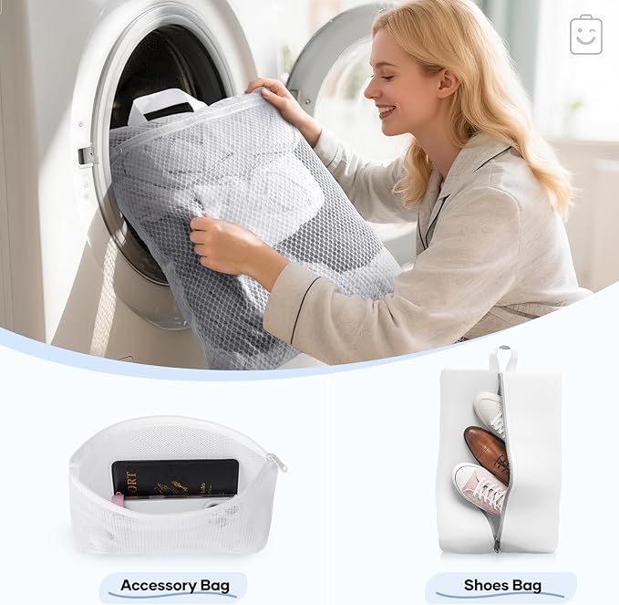 Veken 9/11 Set Compression Packing Cubes for Travel Essentials,Compressible Expandable Large Luggage Suitcase Organizer Bags for Clothing,Durable Space Saver Storage Bags with Toiletry Bags(White)