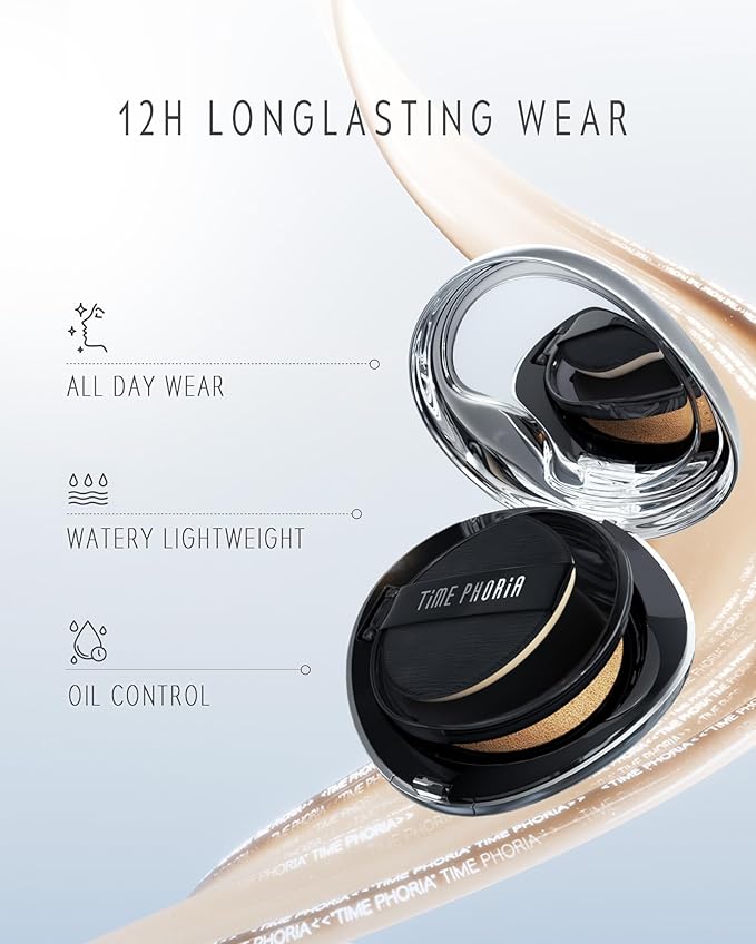 TIMELESS LUMINA MATTE PERFECTION CUSHION | Full Coverage, Weightless, Skin fit, Velvety Matte Finish, Oil-Control Waterproof Fondation, Sweatproof Flawless BB Cream CC (03W WARM FAWN)