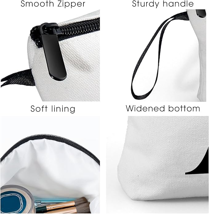 SEAMOON Initial Gifts,Monogram Gifts,Monogrammed Gifts for Women,Gifts for Mom from Daughter,Bride Gifts,Cosmetic Bag with Mirror,Sister Birthday Gift Ideas,Personalized Gifts,Christmas Gifts,Z