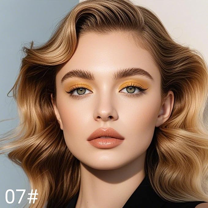 Erinde Waterproof Eyeshadow Stick, Cream Eye Shadow Stick, Long-Lasting, Crease-Proof, Cream to Powder Buildable & Blendable Eye Shadow Pencils Crayon, Vegan & Cruelty-Free, 07 Sun